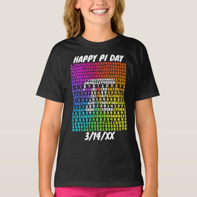 T-shirt Happy Pi Day Funny School Math Numéro Art (Devant)