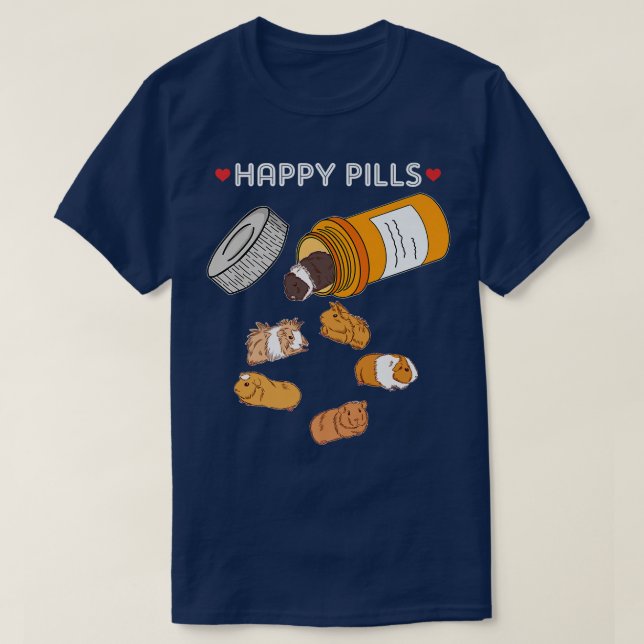 T-shirt Happy Pill Guinée Pig (Design devant)