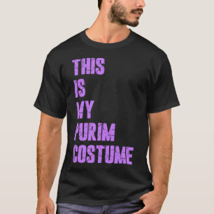 T-shirt Happy Purim Hamantash C'Est Mon Costume Purim Juif
