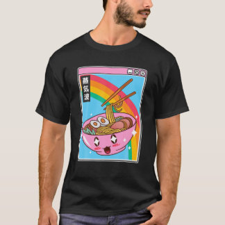 T-shirt Happy Ramen Bowl Digital Japan Style Otaku Anime V
