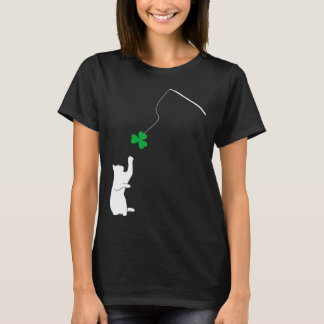 T-shirt Happy Saint Patrick s Day Shamrock Cat Shamrock Ki