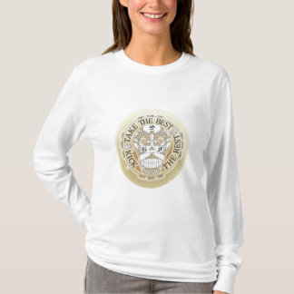 T-shirt Happy skull ocre tee shirt capuche