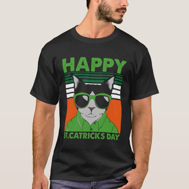 T-shirt Happy St Catricks Day Cat Humor St Patricku2019s D (Devant)