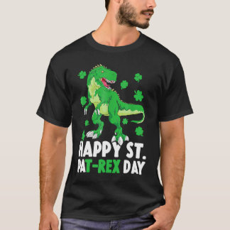 T-shirt Happy St Pat T Rex Saint Patrick's Day Dinosaur Bo