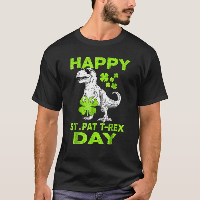 T-shirt Happy St Pat Trex Day Dino St Patricks Day Toddler (Devant)