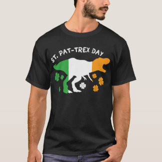 T-shirt Happy St Pat Trex Day Dinosaur Tyrannosaur Patrick