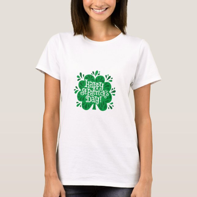 T-shirt Happy St. Patrick's Day (Devant)