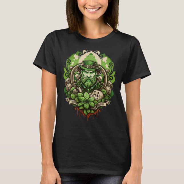 T-shirt Happy St Patricks Day 2023 Horror Leprechaun Gnome (Devant)