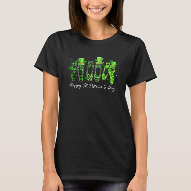 T-shirt Happy St Patrick's Day Ballet Dancer Outfi (Devant)