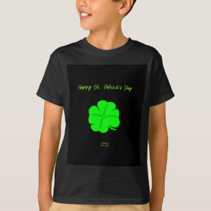 T-shirt Happy St. Patrick's Day Boys Black Basic T Shirt