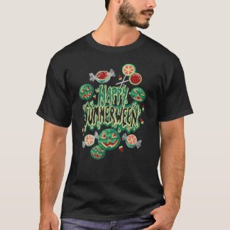 T-shirt Happy Summerween en été733