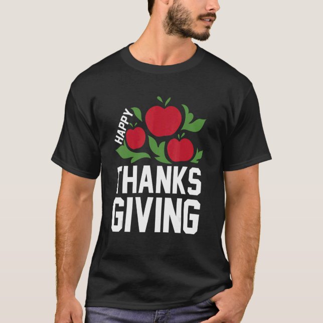 T-shirt Happy Thanks Giving (Devant)