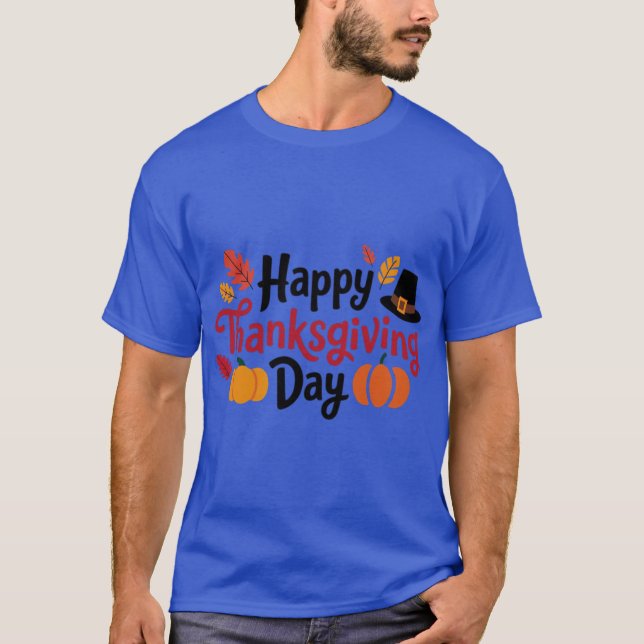 T-SHIRT HAPPY THANKSGIVING DAY 2 (Devant)