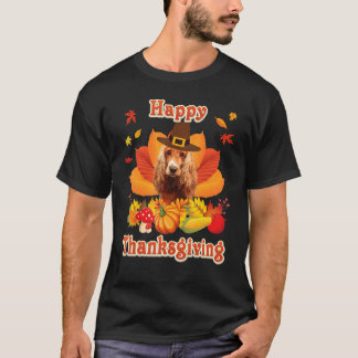 T-shirt Happy Thanksgiving English Cocker Spaniel Dog I'm