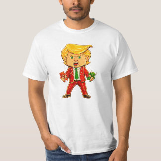 T-shirt Happy Trump Funny Trump Bull Bear Trump Meme Chibi