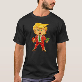 T-shirt Happy Trump Funny Trump Bull Bear Trump Meme Chibi