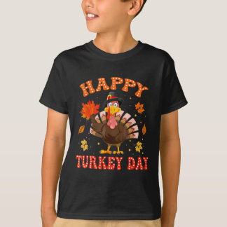 T-shirt Happy Turkey Day Shirt For Women Happy Thanksgivin