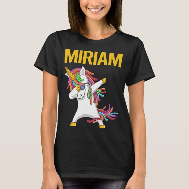 T-shirt Happy Unicorn - Nom Miriam (Devant)