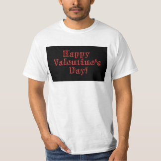 T-shirt happy valentine day rouge & noir
