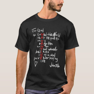 T-shirt Happy Valentine's Day 2022 For God John 3:16 Chris