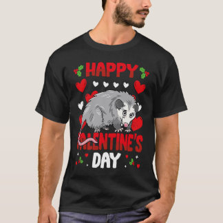 T-shirt Happy Valentines Day Possum Heart Love Animal
