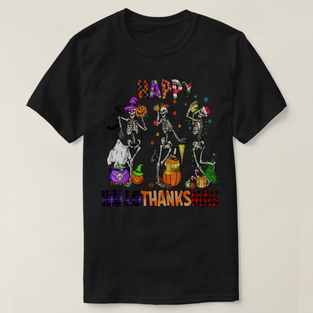 T-shirt Happyhallothanksmas 19 (Design devant)