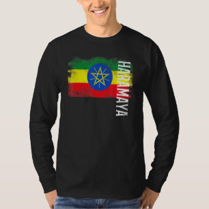 T-shirt Haramaya Ethiopie Drapeau Pour Ethiopiens Hommes F