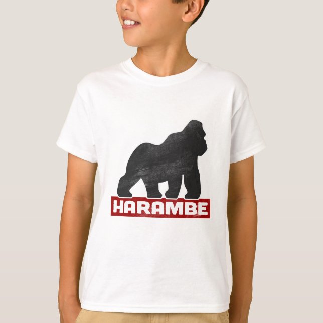 T-shirt HARAMBE 2016 : L'histoire de la vie (Devant)