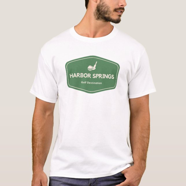 T-shirt Harbour Springs Michigan Golf Destination (Devant)