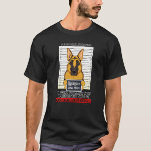 T-shirt Harceleur personnel vous suit partout Chien allema