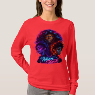 T-shirt Hardball Syndicate Femmes Cyber Neon Glow Manches 