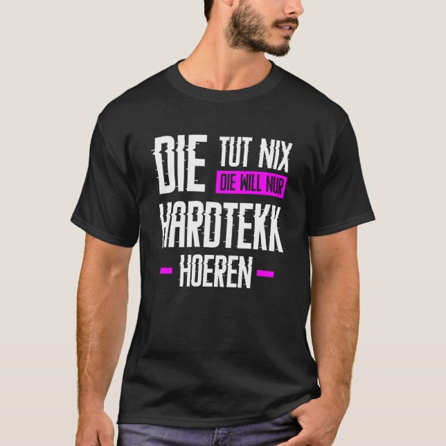 T-shirt Hardtekk Hard Tekk Techno Gabberina Tekno Uptempo (Devant)