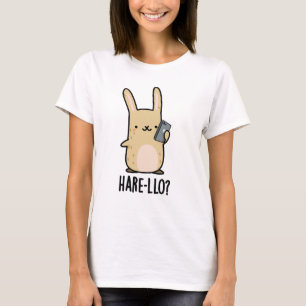 T-shirt Hare-Lo Il Funny Hare Rabbit Pun