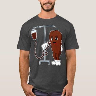 T-shirt Haricot de café avec pot de café