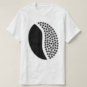 T-shirt haricots de grain de café