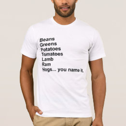 T-shirt Haricots, verts, pommes de terre, tomates…