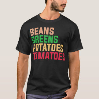 T-shirt Haricots verts pommes de terre tomates Thanksgivin