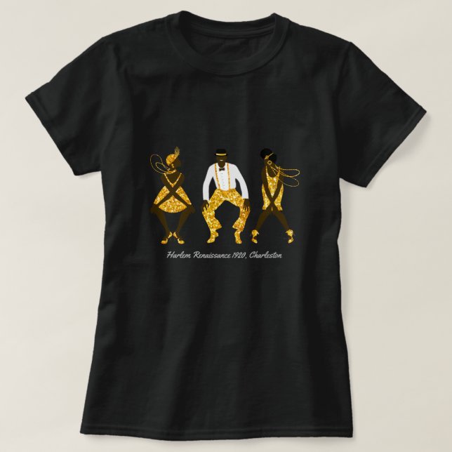 T-shirt Harlem Renaissance 1920, Charleston : (Design devant)