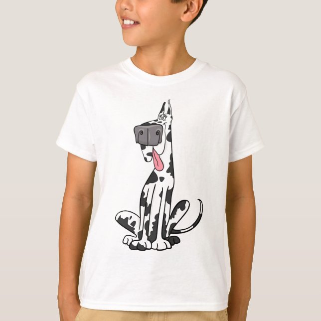 T-shirt Harlequin maladroit great dane (Devant)
