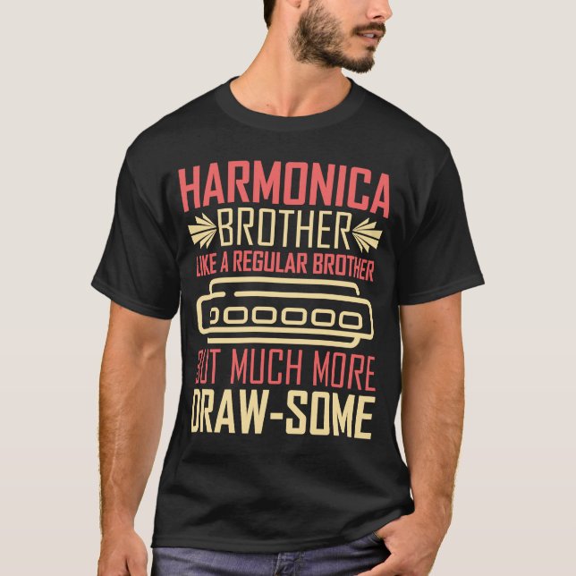 T-shirt Harmonica Brother (Devant)