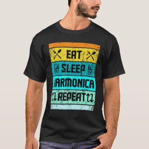 T-shirt Harmonica Harmonica Joueuses Pour Hommes Femmes En