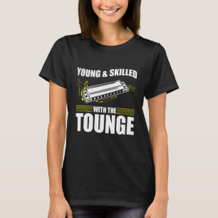 T-shirt Harmonica Jouer Pour Harmonica Player Harmonica T