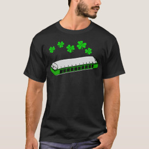 T-shirt Harmonica Jour de la Saint Patrick Harmoniciste Ir