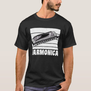T-shirt Harmonica rétro vintage 1