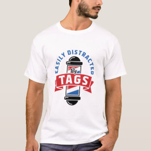 T-shirt Harmonie Barbershop facilement distrait par des ét