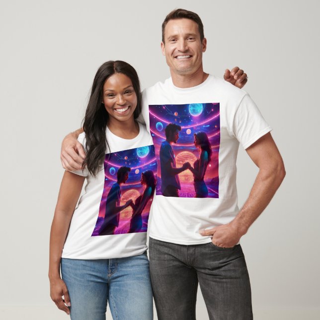 T-shirt "Harmonie galactique : Danse céleste" (Unisexe)