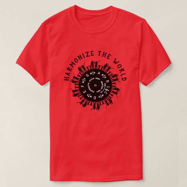 T-shirt Harmonisez le monde (Design devant)