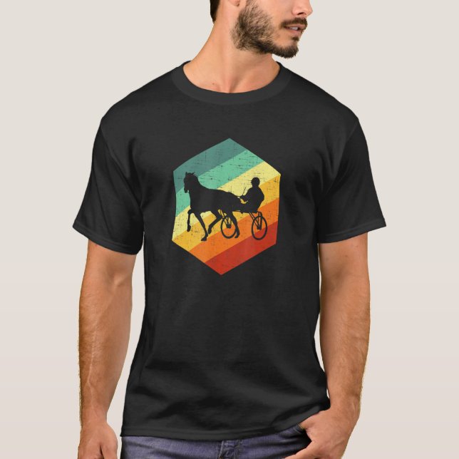 T-shirt Harnais Cheval Rétro Cheval Harnais Racing (Devant)