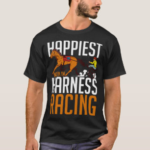 T-shirt Harnais Course Horse Course Course Course Racer Tr