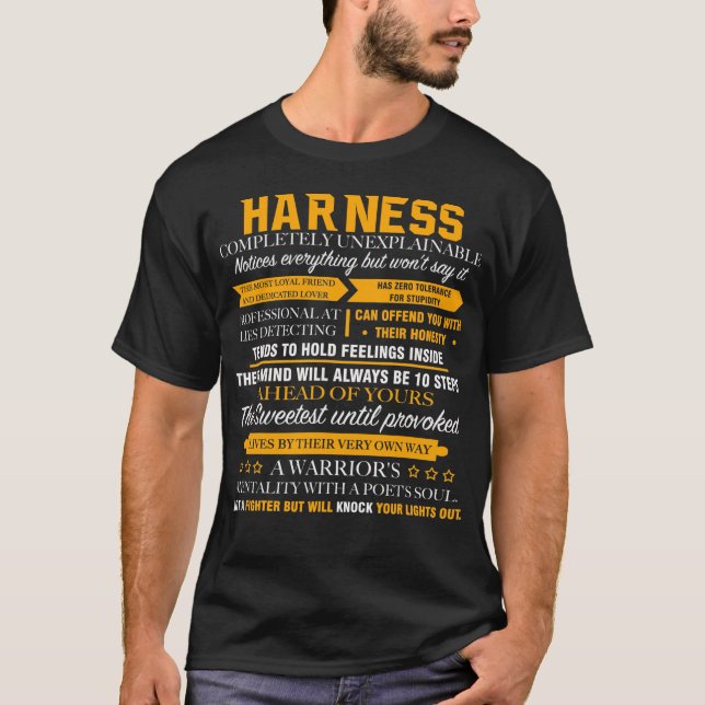 T-shirt HARNESS complètement inexplicable (Devant)